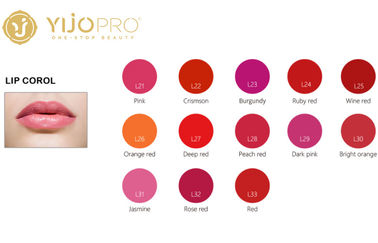 Tinta Pigmen Mikro Tumbuhan Murni Untuk Makeup Permanen Bibir / Tato 13 Warna