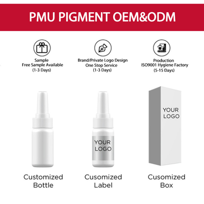 Pigmen Makeup Permanen Organik Tidak Beracun Tahan Air